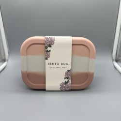 Lunch Box Bento Pink White