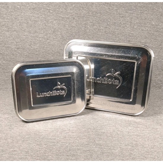 Set Box Lunch Bento Food Container Food Metal Cinco Tres Compartment