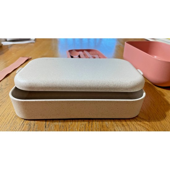 Lunch Box En Layer Our Place Bento Box Food Container Almacenamiento Pink Melocoton
