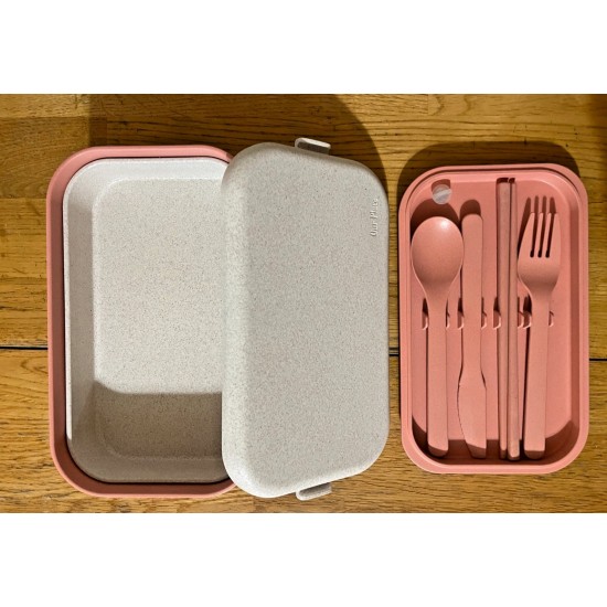 Lunch Box En Layer Our Place Bento Box Food Container Almacenamiento Pink Melocoton