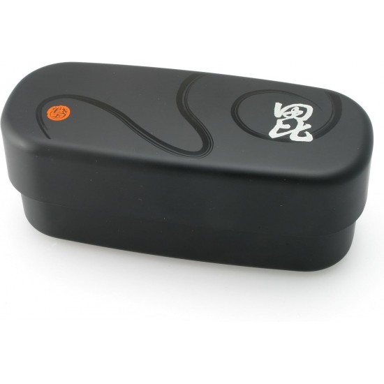 M.v. Box Bento Trading 2 Layer, Caligrafia Plateada (bishamonten)
