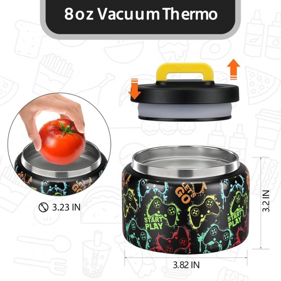 Lunch Box Bento Kids 8oz Termo Soup, Food Container Lunch Leakproof