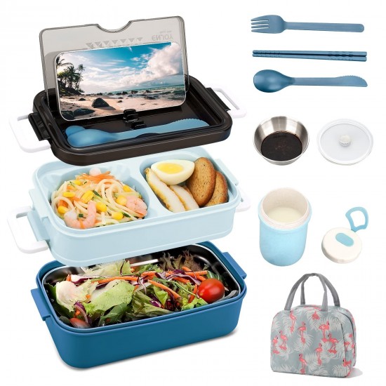 Kit Lunch Box Bento Adults, Box Bento Lunch Portable, Adults