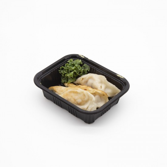 Food Container Food Plastico Togo 805 with Lid Bandeja Sushi Black Box Bento 5,4