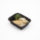 Food Container Food Plastico Togo 805 with Lid Bandeja Sushi Black Box Bento 5,4