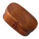 Lunch Box Portable Dividida Una Sola Layer Wood Style Japanese 1 Piece