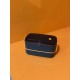 Lunch Box Stackable Blue Yellow Bento - Almacenamiento Food 2 Layer
