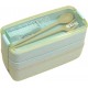 Lunch Box Adults Cuadrada 3 Compartment 900 Box Bento Sellada 3 Layer Todo En Uno