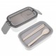 1 Set Box Bento Double Layer Separacion Food Box Bento Portable Sellada