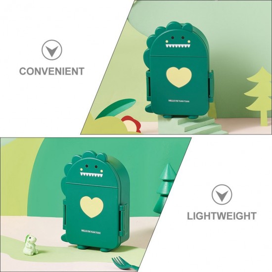 Box Bento Reusable, Lunch Box Dinosaurio, Lunch Compartida