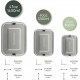 Fluniglobal Box Bento Stainless Steel I 1400ml I 2 Compartment Extraible