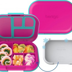Lunch Box Leakproof Chill Kids - Box Bento 4 Compartment Bolsa Hielo Incorporada