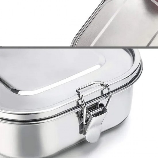 Bento Lunch Box Metal Lunch Containers Leakproof Container Bento Box 1400ml Dishwasher Safe Bpa Free Stainless Lid