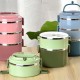 1700ml 2 Layers Thermal Insulated Hot Food Lunch Containers Leakproof Stainless Steel Adult Kids Bento Lunch Box