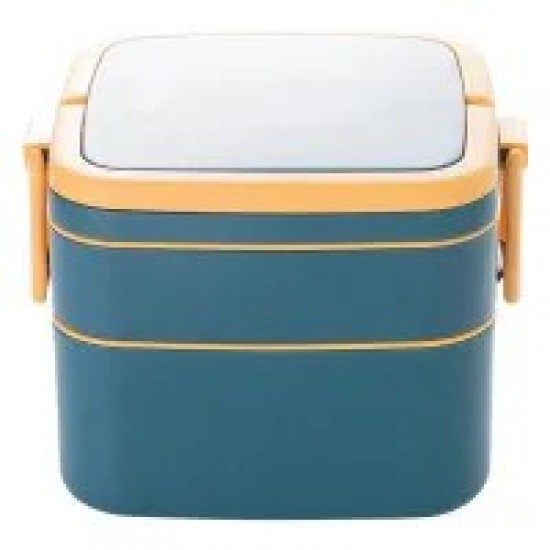 Insulated Japanese Bento Box, Microwave-safe Plastic Lunch Container with Handles, Multi-layer Leak-proof Design