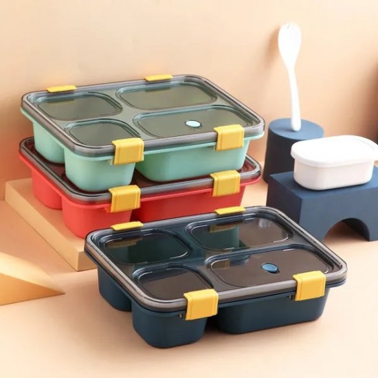 Portable Outdoor Bento Box Food Storage Containers Leak-proof Lunch Box for Kids Microwaveable Breakfast Boxes with Insulation Bags