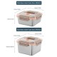 Leak Proof Stainless Steel Lunch Box Food Storage Container with Translucent Lid Kitchen Organization Accessories