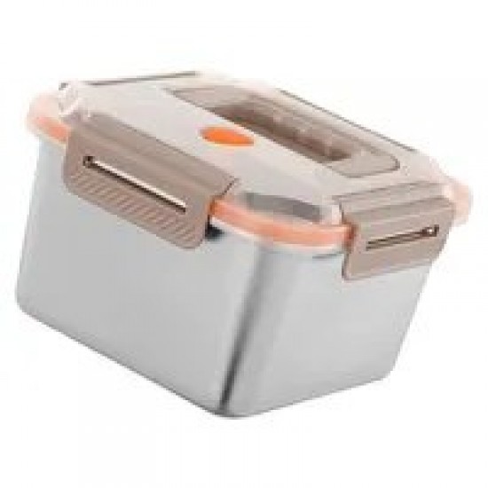 Leak Proof Stainless Steel Lunch Box Food Storage Container with Translucent Lid Kitchen Organization Accessories