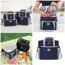 Container Large Capacity Handbag Insulated Lunch Bag Lunch Box Hot Cold Freezer Bags for Women Men Iay