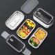 Double Layer Stainless Steel Heated Lunch Box Sealed Insulated Bento Container
