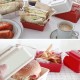 Hamburger Sandwich Box Portable Lunch Bento Box for School Office Students Adults Keep Food for Fresh Containers with Lid Insulation Boxes