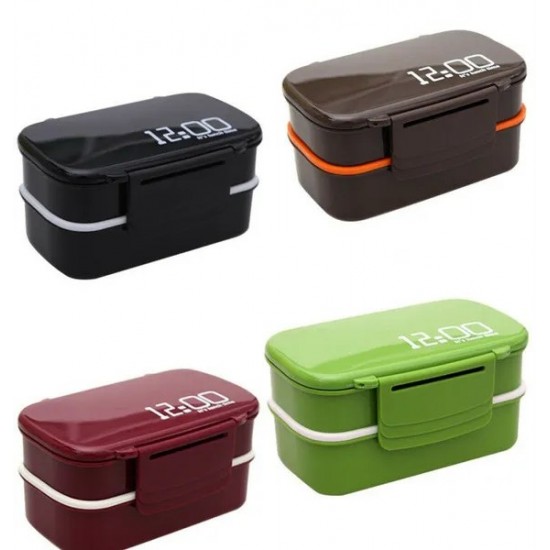 New Lunch Box Bpa Free Large Capacity 1400ml Double Layer Bento Food Container
