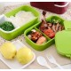 New Lunch Box Bpa Free Large Capacity 1400ml Double Layer Bento Food Container