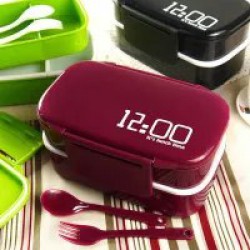 New Lunch Box Bpa Free Large Capacity 1400ml Double Layer Bento Food Container