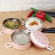 3 Tier Bento Lunch Box Stainless Steel Bowl Latch Lock Handle Picnics Office