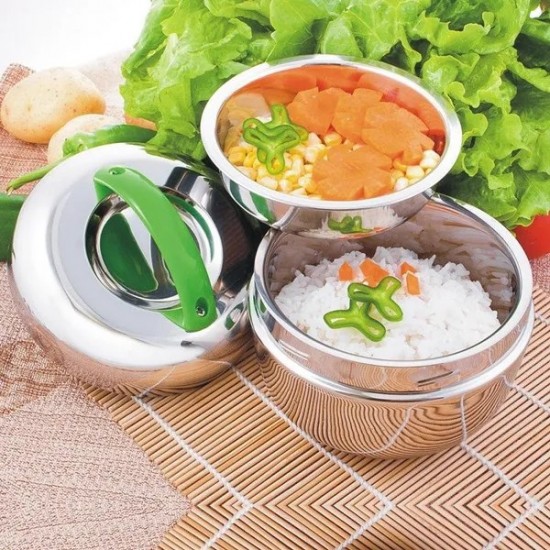 Portable Office School Insulated Stainless Steel Bento Food Container Lunch Box