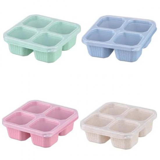 Versatile Snacks Organizer Box with Clear Lid Lunch Box for School and Office