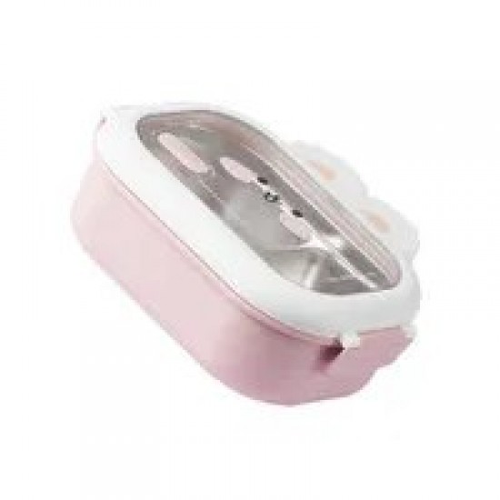 Rabbit Decorated Meal Container Multi Compartment Rabbit Lunch Box for Children Stable Stainless Steel Container