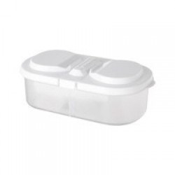 2 Food Container Lunch Fruit Snacks Storage Box Refrigerator Crisper with