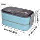 Portable Double Layer Lunch Boxes Food for Carrier Storage Container Leakproof Bento Box for Men Women Kids Office School