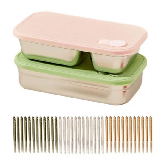 Portable Picnics Lunch Box 304 Stainless Steel Outdoor Lunchbox Bentos Container