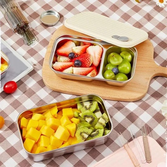Portable Picnics Lunch Box 304 Stainless Steel Outdoor Lunchbox Bentos Container