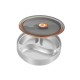 304 Stainless Steel Lunch Box with Compartments Double Wall Insulated Food Storage Container Dinnerware for Students