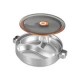304 Stainless Steel Lunch Box with Compartments Double Wall Insulated Food Storage Container Dinnerware for Students