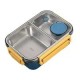 Stainless Steel Lunch Box with Sealed Dividers Leak Proof Food Storage Container Segmented Dinnerware for Everyday Use