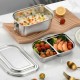 Metal Steel Lunch Box Leak Proof Bentos Box Lunch Container Dishwasher Safe