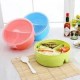 New Children Plastic Lunch Student Lunch Box Frame Food Container Storage
