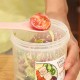 Double-layer Multi-purpose Fresh-keeping Box Portable Salad Box Picnic Plastic Transparent Sealed Can Lunch