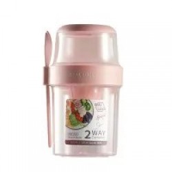 Double-layer Multi-purpose Fresh-keeping Box Portable Salad Box Picnic Plastic Transparent Sealed Can Lunch