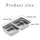 Condiment Container Food Serving Platter Double Compartment Lunch Box