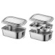 Portable Stainless Steel Lunch Box Sealed Leak-proof Lunch Containers Bento Box Reusable Food Storage Container Xvm