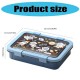 Educational Animal Pattern Lunch Box Shatters Proof Materials 1500ml Capacity Box