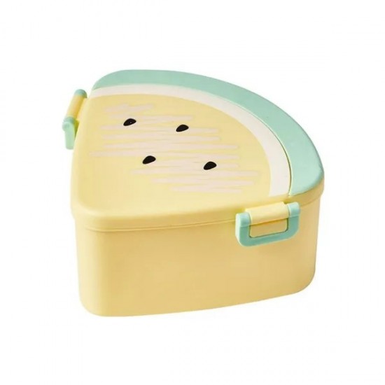 Practical Bento Lunch Box for Kids Leakproof Lunch Fruit Container Microwave Safe with 3 Divideds Compartments Jef