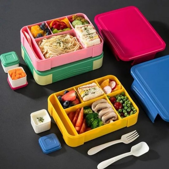 1pcs 1300ml Bento Box Lunch Box Microwave Dinnerware Food Storage Container Bento Lunch