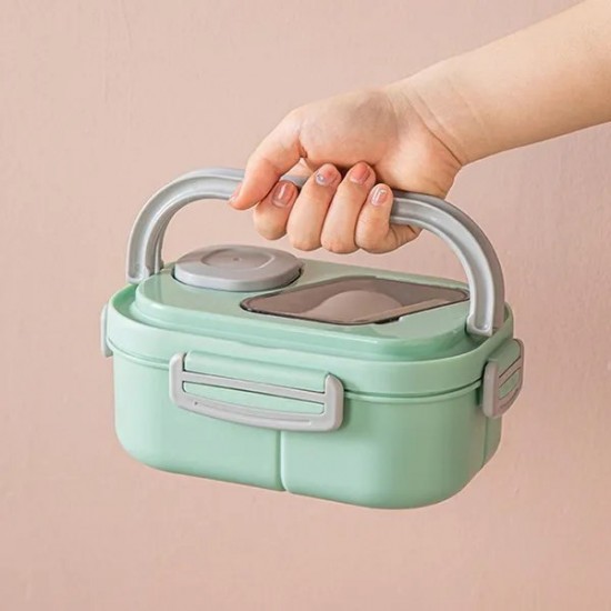 Bento Lunch Boxes with Compartments Food Storage Container Microwave Safe
